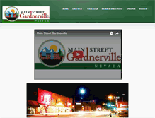 Tablet Screenshot of mainstreetgardnerville.org